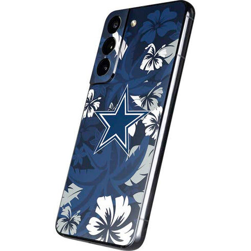 NFL Dallas Cowboys Tropical Print Galaxy S22 Skin