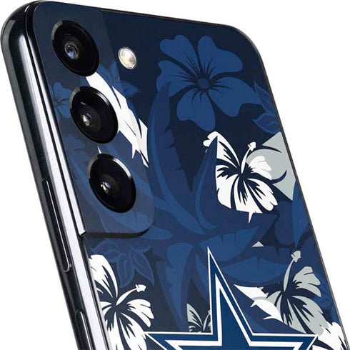 NFL Dallas Cowboys Tropical Print Galaxy S22 Skin