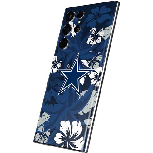 NFL Dallas Cowboys Tropical Print Galaxy S22 Ultra Skin