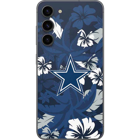 NFL Dallas Cowboys Tropical Print Galaxy S23 Plus Skin