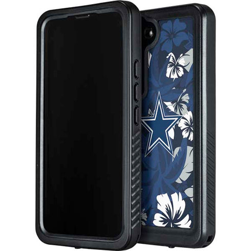 NFL Dallas Cowboys Tropical Print Galaxy S23 Plus Waterproof Case