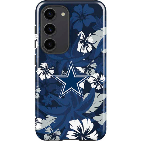 NFL Dallas Cowboys Tropical Print Galaxy S23 Pro Case