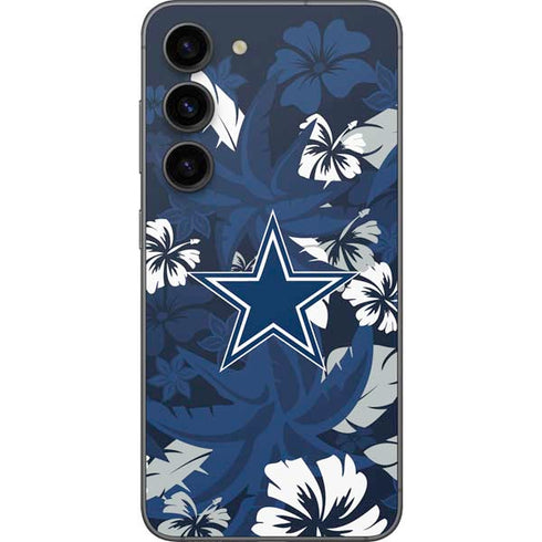 NFL Dallas Cowboys Tropical Print Galaxy S23 Skin