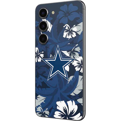 NFL Dallas Cowboys Tropical Print Galaxy S23 Skin