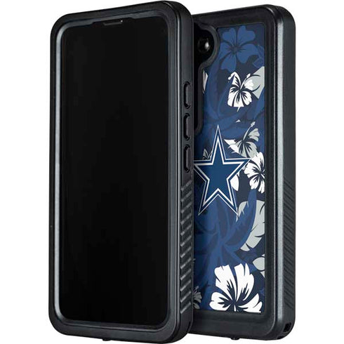 NFL Dallas Cowboys Tropical Print Galaxy S23 Waterproof Case