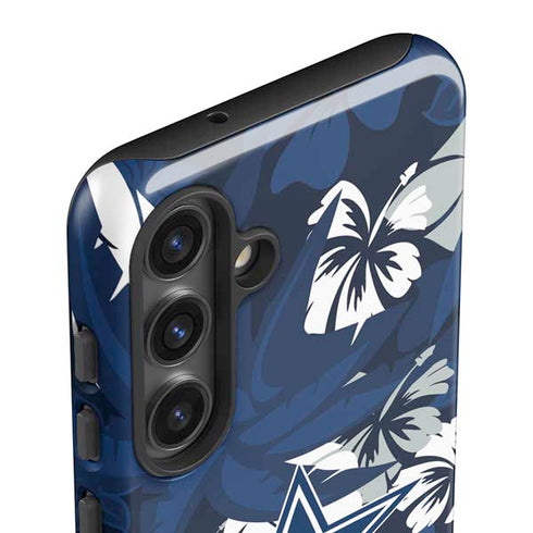 NFL Dallas Cowboys Tropical Print Galaxy S24 Impact Case