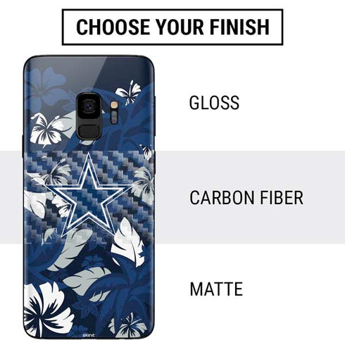 NFL Dallas Cowboys Tropical Print Galaxy S9 Skin
