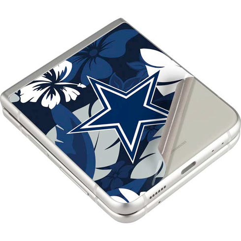 NFL Dallas Cowboys Tropical Print Galaxy Z Flip3 5G Skin