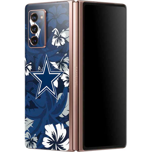 NFL Dallas Cowboys Tropical Print Galaxy Z Fold2 5G Skin