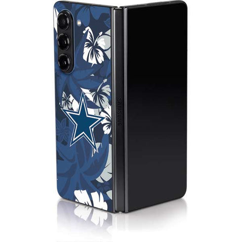 NFL Dallas Cowboys Tropical Print Galaxy Z Fold5 5G Skin