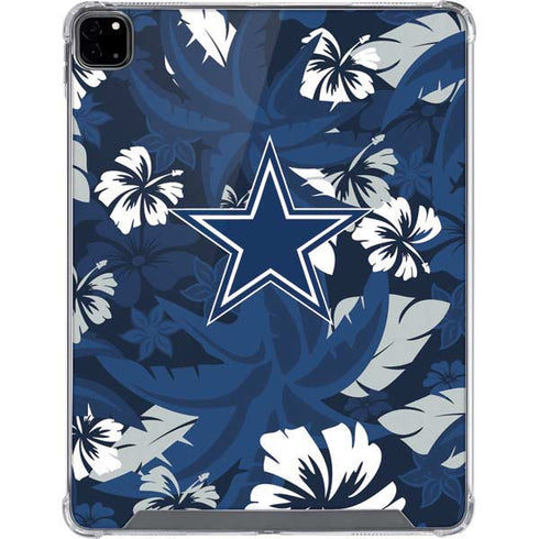NFL Dallas Cowboys Tropical Print iPad Pro 12.9in (2020) Clear Case