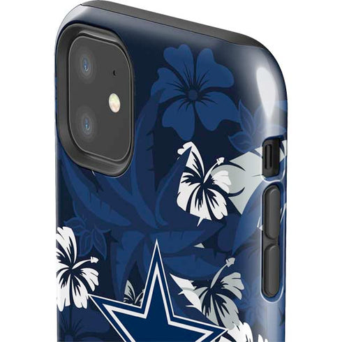 NFL Dallas Cowboys Tropical Print iPhone 11 Impact Case