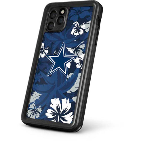 NFL Dallas Cowboys Tropical Print iPhone 11 Pro Max Waterproof Case