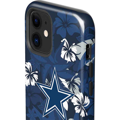 NFL Dallas Cowboys Tropical Print iPhone 12 Impact Case