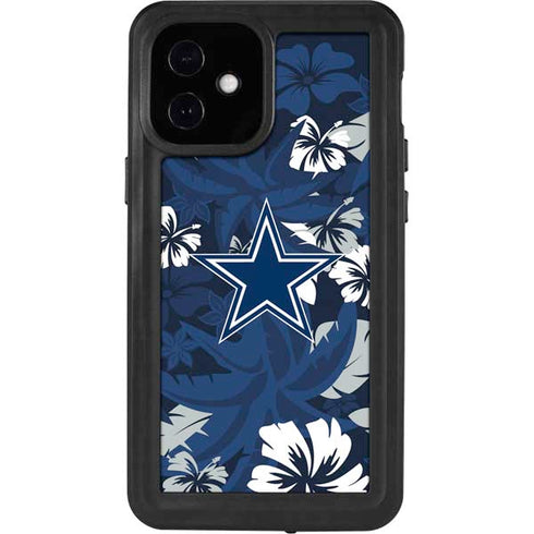 NFL Dallas Cowboys Tropical Print iPhone 12 Mini Waterproof Case