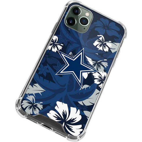 NFL Dallas Cowboys Tropical Print iPhone 12 Pro Max Clear Case