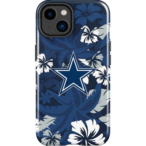 NFL Dallas Cowboys Tropical Print iPhone 14 Plus Impact Case