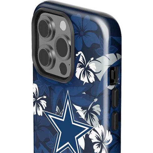 NFL Dallas Cowboys Tropical Print iPhone 15 Pro Impact Case