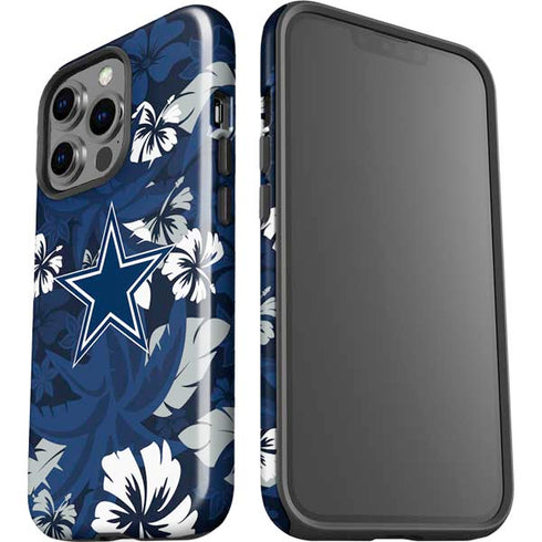 NFL Dallas Cowboys Tropical Print iPhone 14 Pro Impact Case