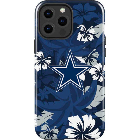 NFL Dallas Cowboys Tropical Print iPhone 15 Pro Max Impact Case