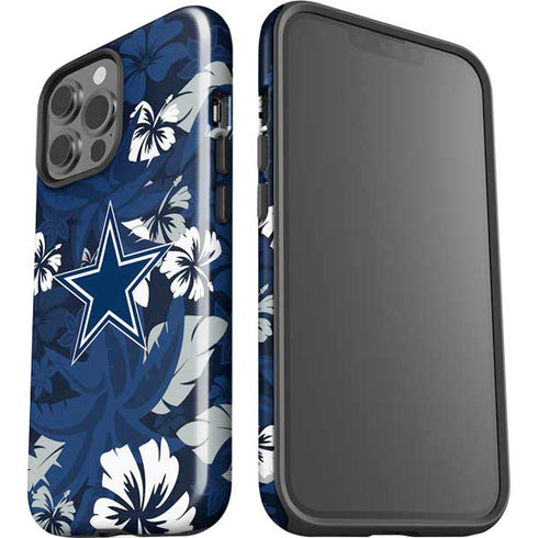 NFL Dallas Cowboys Tropical Print iPhone 15 Pro Max Impact Case