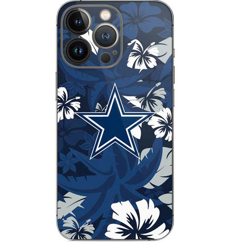 NFL Dallas Cowboys Tropical Print iPhone 14 Pro Skin