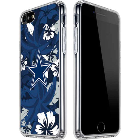 NFL Dallas Cowboys Tropical Print iPhone SE (2nd & 3rd Gen) Clear Case