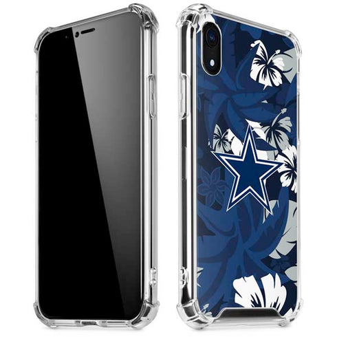NFL Dallas Cowboys Tropical Print iPhone XR Clear Case