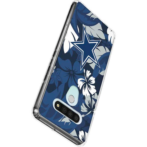 NFL Dallas Cowboys Tropical Print LG Stylo 6 Clear Case