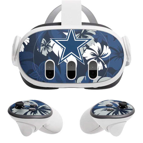 NFL Dallas Cowboys Tropical Print Meta Quest 3 Skin