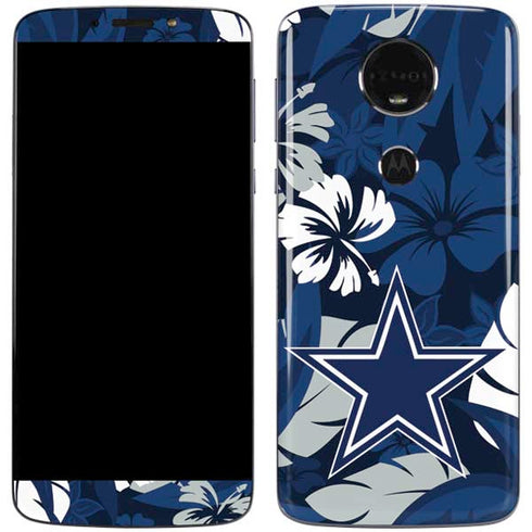 NFL Dallas Cowboys Tropical Print Moto E5 Plus Skin