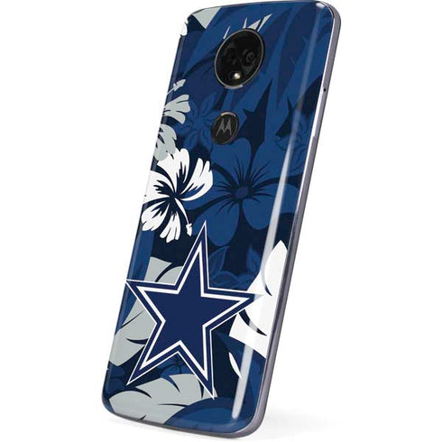 NFL Dallas Cowboys Tropical Print Moto E5 Plus Skin