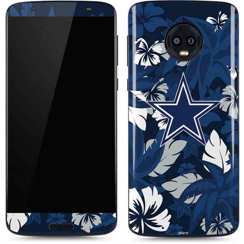 NFL Dallas Cowboys Tropical Print Moto G6 Skin