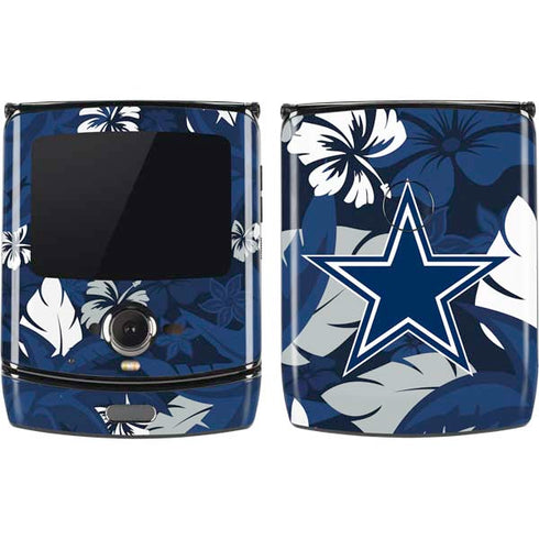 NFL Dallas Cowboys Tropical Print Motorola RAZR Skin