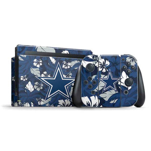 NFL Dallas Cowboys Tropical Print Nintendo Switch Bundle Skin