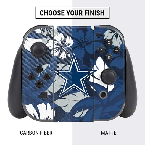 NFL Dallas Cowboys Tropical Print Nintendo Switch Bundle Skin