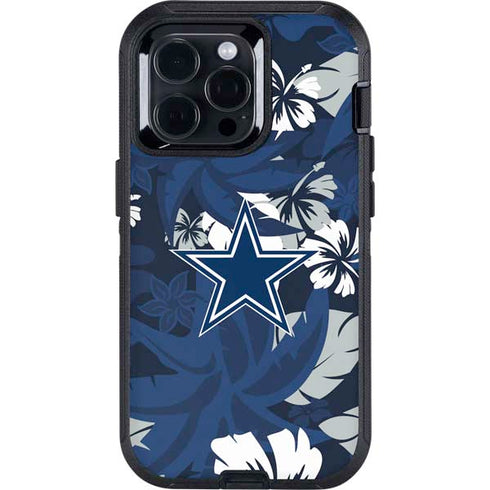 NFL Dallas Cowboys Tropical Print Otterbox Defender iPhone Skin