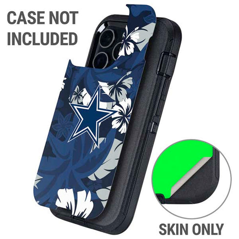 NFL Dallas Cowboys Tropical Print Otterbox Defender iPhone Skin
