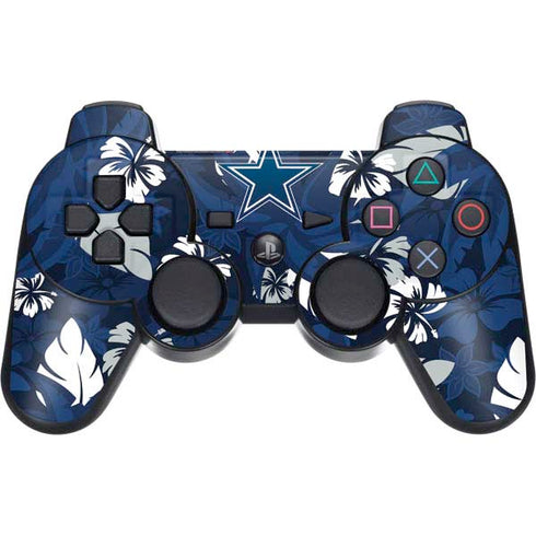 NFL Dallas Cowboys Tropical Print PS3 Dual Shock wireless controller Skin
