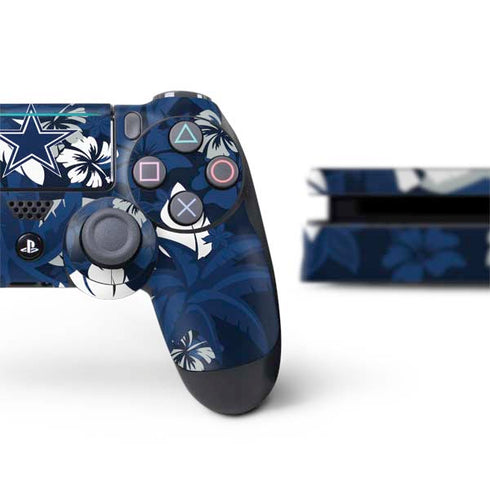 NFL Dallas Cowboys Tropical Print PS4 Slim Bundle Skin