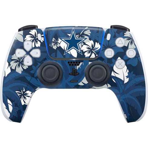 NFL Dallas Cowboys Tropical Print PS5 Controller Skin