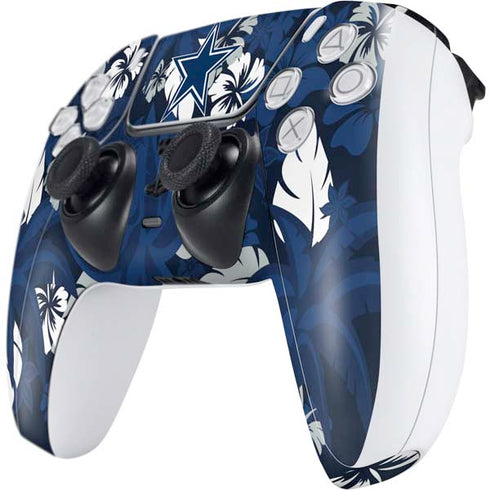 NFL Dallas Cowboys Tropical Print PS5 Controller Skin
