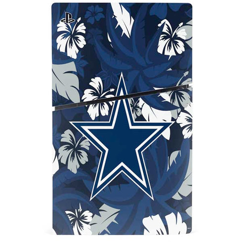 NFL Dallas Cowboys Tropical Print PS5 Slim Disk Console Skin