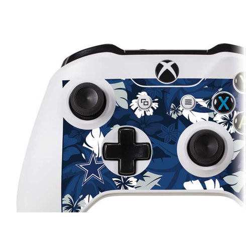 NFL Dallas Cowboys Tropical Print Xbox One S Controller Skin