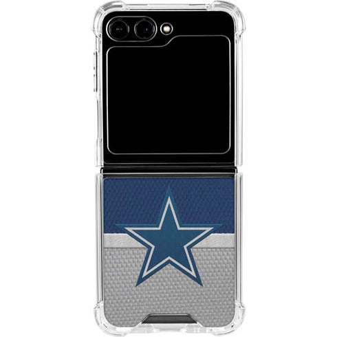 NFL Dallas Cowboys Vintage Galaxy Z Flip5 5G Clear Case