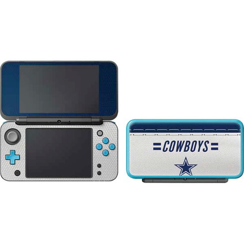 NFL Dallas Cowboys White Striped Nintendo 2DS XL (2017) Skin
