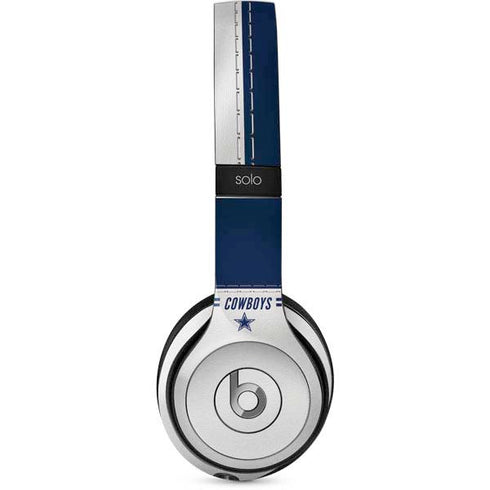 NFL Dallas Cowboys White Striped Beats Solo 2 Wired Skin