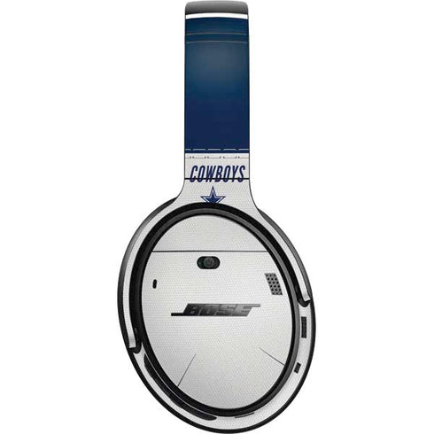 NFL Dallas Cowboys White Striped Bose QuietComfort 35 II Headphones Skin