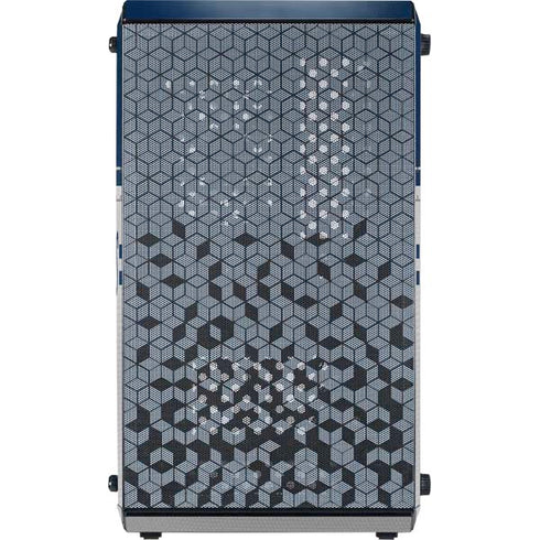 NFL Dallas Cowboys White Striped Cooler Master MasterBox Q300L Mini Tower Skin