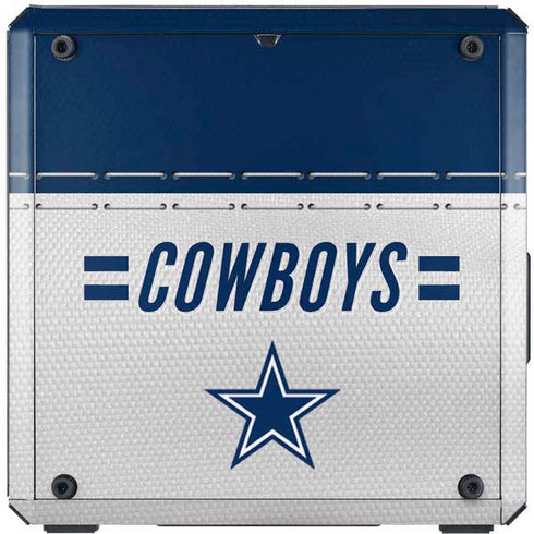 NFL Dallas Cowboys White Striped Cooler Master MasterBox Q300L Mini Tower Skin